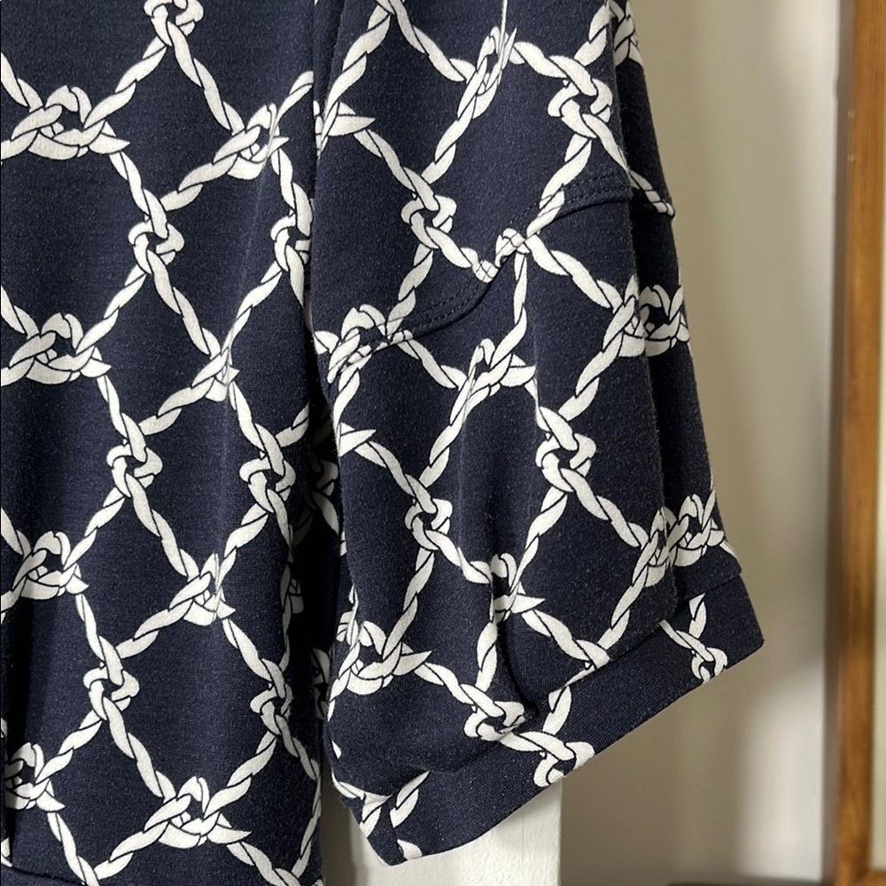 CAbi Navy and White Cruise Dress - Picture 9 of 11